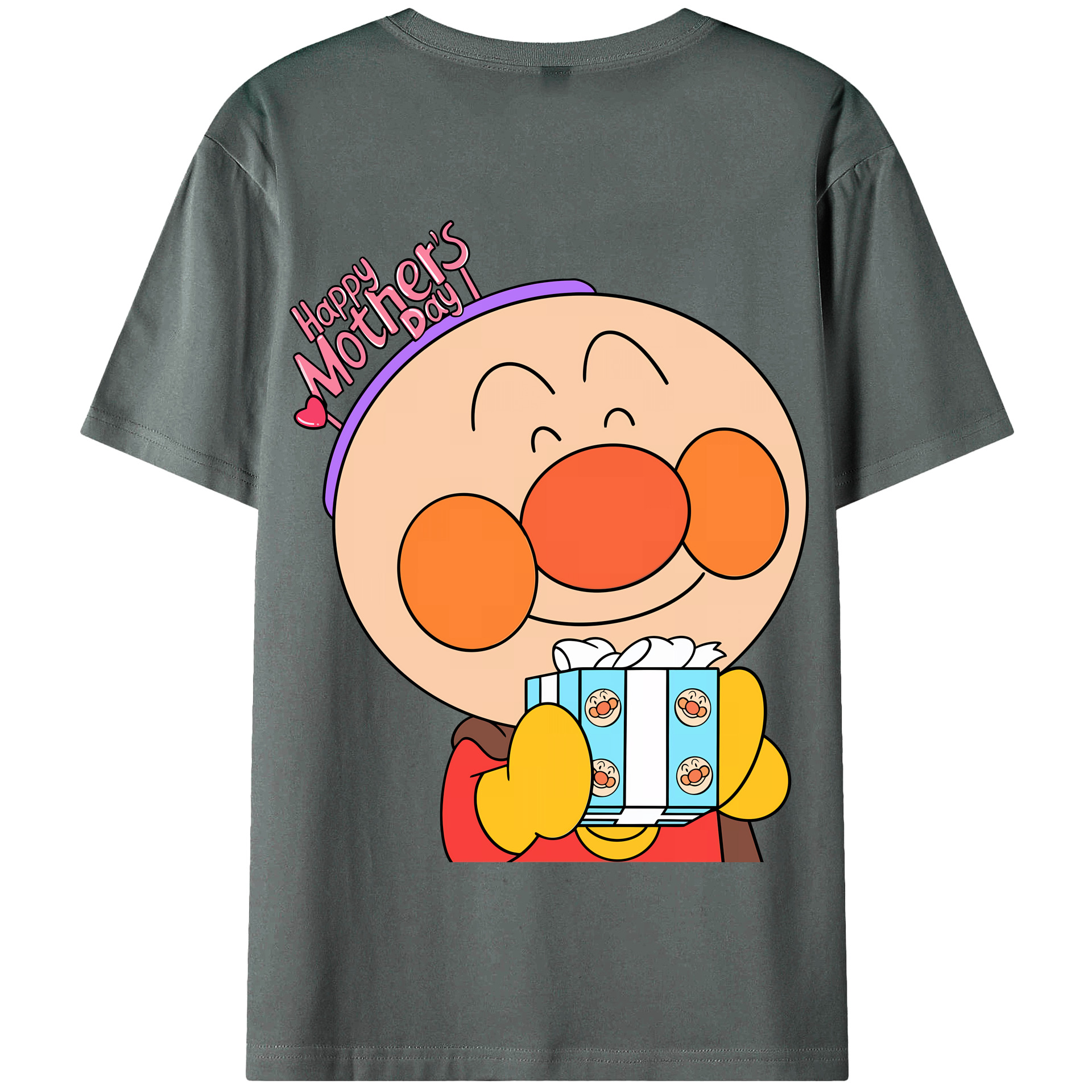 （画像用） アンパンマン Anpanman 綿100％半袖Tシャツ（背面プリント）